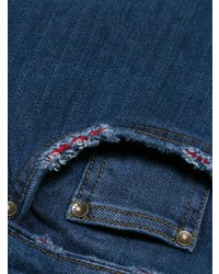 Синие джинсы-клеш от RED Valentino