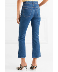 Синие джинсы-клеш от ATTICO