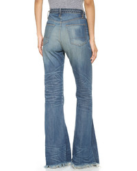 Синие джинсы-клеш от NSF