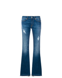 Синие джинсы-клеш от Dondup