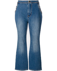 Синие джинсы-клеш от Ellery