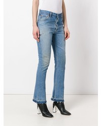 Синие джинсы-клеш от RE/DONE