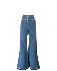 Синие джинсы-клеш от Esteban Cortazar