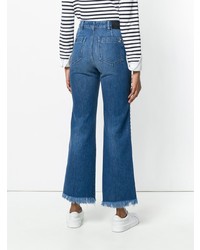 Синие джинсы-клеш от The Seafarer