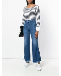 Синие джинсы-клеш от The Seafarer