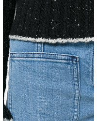 Синие джинсы-клеш от Chloé