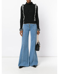 Синие джинсы-клеш от Chloé