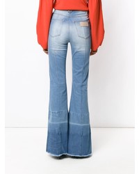 Синие джинсы-клеш от Amapô