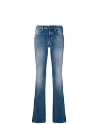 Синие джинсы-клеш от Jacob Cohen