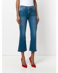 Синие джинсы-клеш от Frame Denim