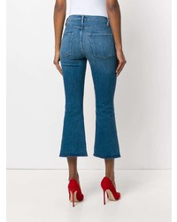 Синие джинсы-клеш от Frame Denim