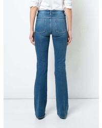 Синие джинсы-клеш от Frame Denim