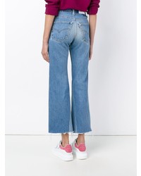 Синие джинсы-клеш от RE/DONE