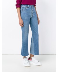 Синие джинсы-клеш от RE/DONE