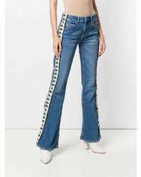 Синие джинсы-клеш от Kappa