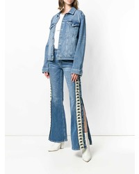 Синие джинсы-клеш от Kappa