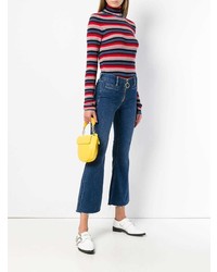 Синие джинсы-клеш от MiH Jeans