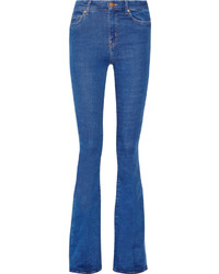 Синие джинсы-клеш от MiH Jeans