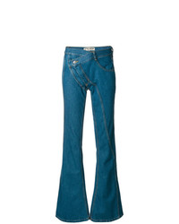 Синие джинсы-клеш от Ottolinger