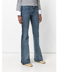 Синие джинсы-клеш от The Seafarer