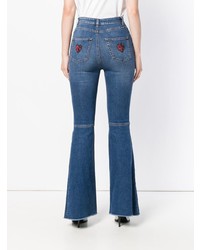 Синие джинсы-клеш от Dolce & Gabbana