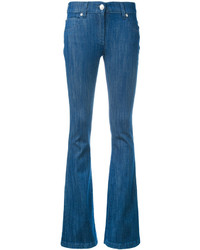Синие джинсы-клеш от PIERRE BALMAIN