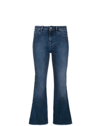Синие джинсы-клеш от Pt05