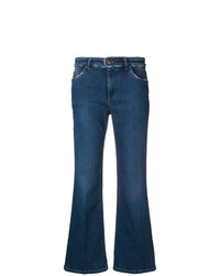 Синие джинсы-клеш от RED Valentino
