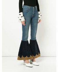 Синие джинсы-клеш от Tu Es Mon Trésor