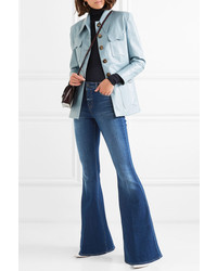 Синие джинсы-клеш от L'Agence