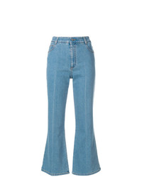 Синие джинсы-клеш от Stella McCartney
