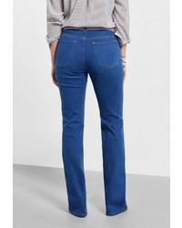 Синие джинсы-клеш от Violeta BY MANGO