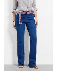 Синие джинсы-клеш от Violeta BY MANGO