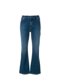 Синие джинсы-клеш от Vivetta