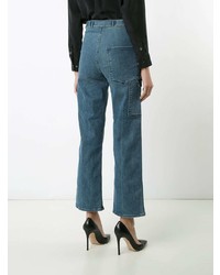 Синие джинсы-клеш от RtA