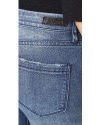 Женские синие джинсы с вышивкой от Blank