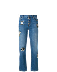 Женские синие джинсы с вышивкой от EACH X OTHER