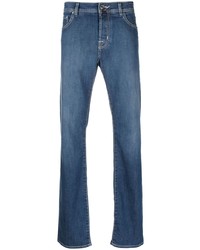 Мужские синие джинсы с вышивкой от Jacob Cohen