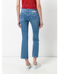 Женские синие джинсы с вышивкой от Stella McCartney