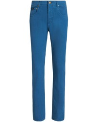 Мужские синие джинсы с "огурцами" от Etro