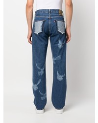 Мужские синие джинсы с принтом от 3PARADIS