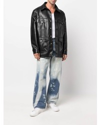 Мужские синие джинсы с принтом от Sunflower