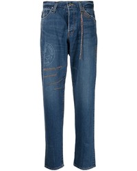 Мужские синие джинсы с принтом от Mastermind Japan