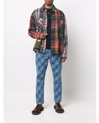 Мужские синие джинсы с принтом от Kenzo