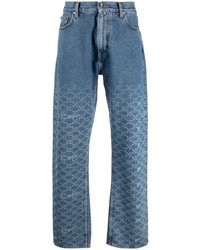 Мужские синие джинсы с принтом от Off-White