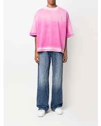 Мужские синие джинсы с принтом от Domenico Formichetti