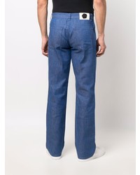Мужские синие джинсы с принтом от Viktor & Rolf