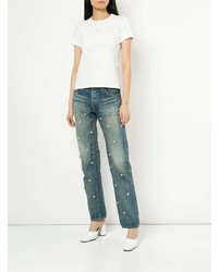 Женские синие джинсы с украшением от Tu Es Mon Trésor