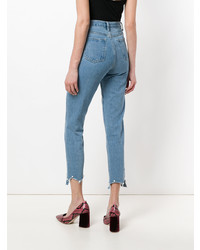 Женские синие джинсы с украшением от Jovonna