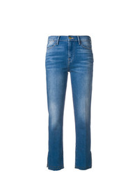 Женские синие джинсы с украшением от Frame Denim